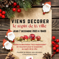 Viens décorer le Sapin de la ville