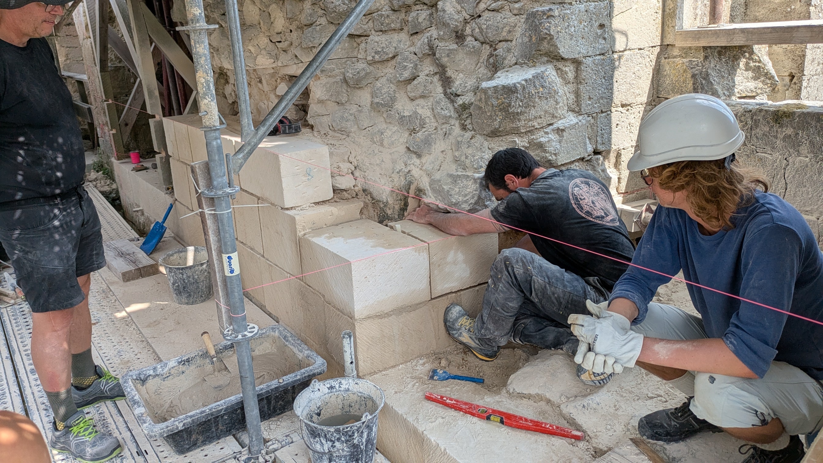 Restauration du château de Berzy-le-Sec : ateliers découverte