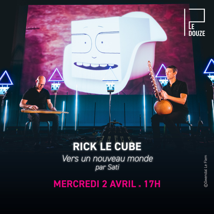 Rick Le Cube, Vers un nouveau monde est un spectacle jeune public à la croisée des musiques électroniques, des arts numériques et du road-movie.  Spectacle jeune public à partir de 7 ans.