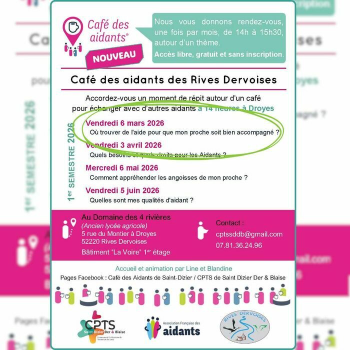 Café des Aidants© – Rives Dervoises (Droyes) : Où trouver de l’aide pour que mon proche soit bien accompagné ?