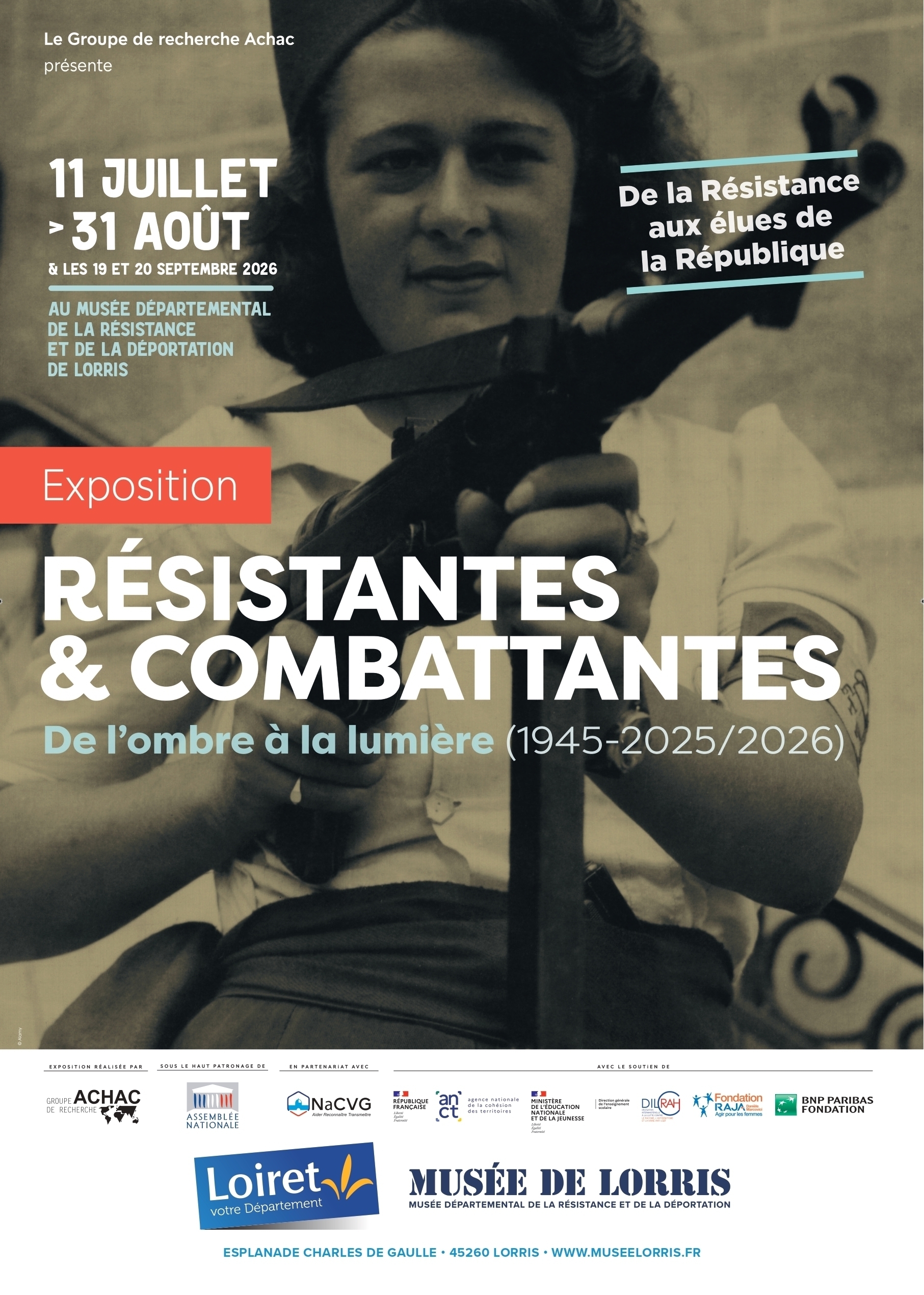 Résistantes et combattantes - de l'ombre à la lumière (1945-2025/2026)