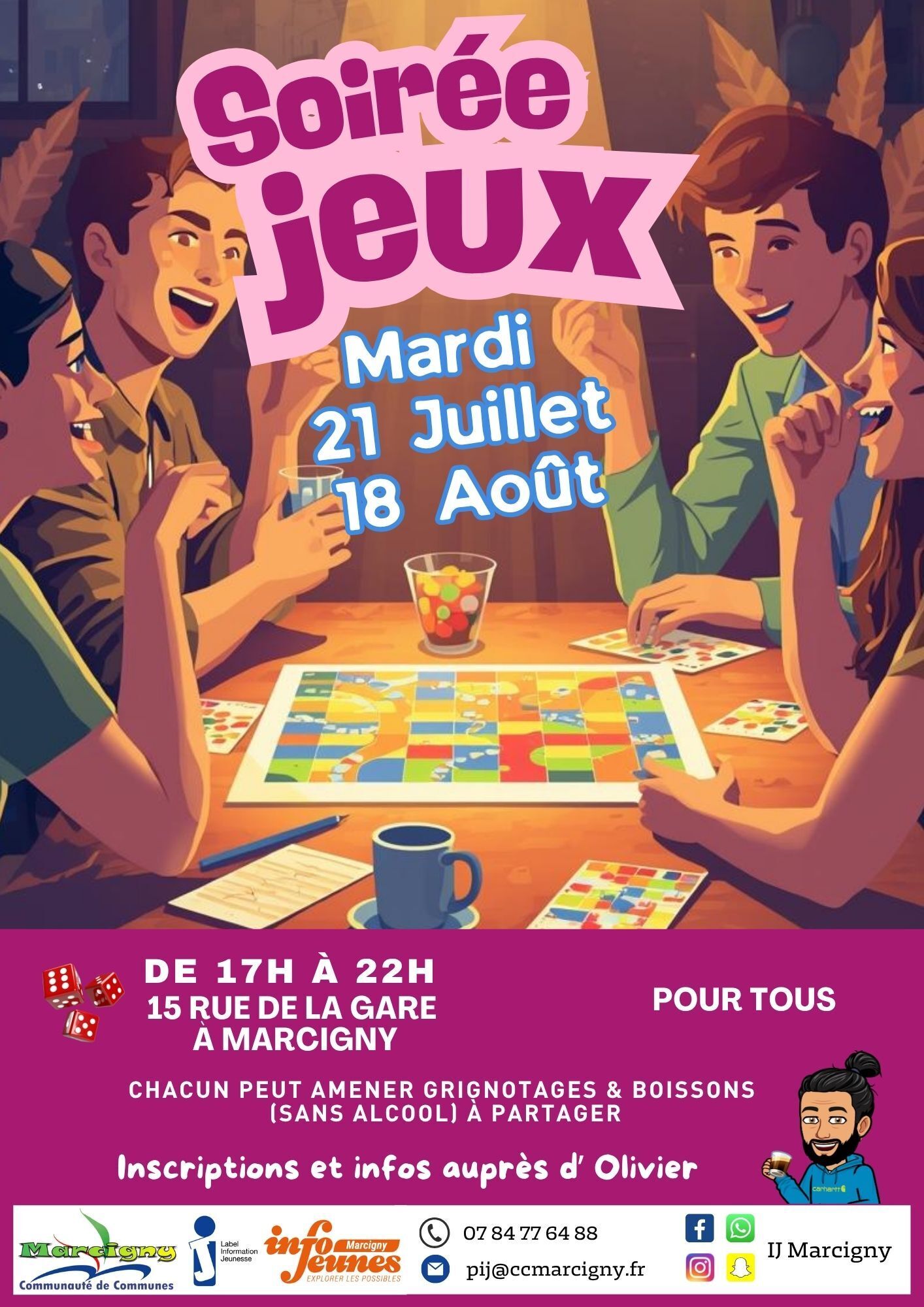 Soirées Jeux pour tous