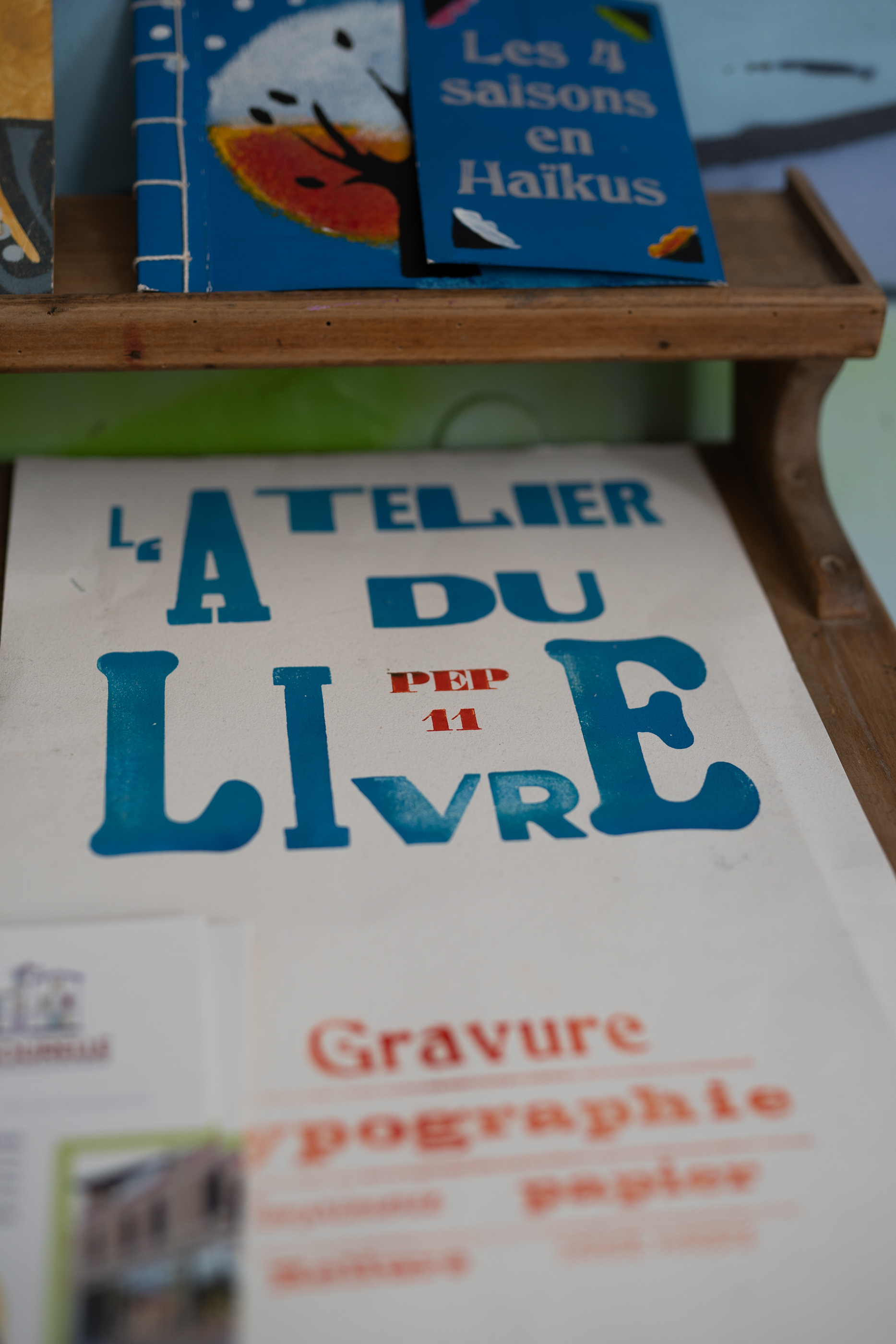 Atelier typographie : réalisation d'un marque page
