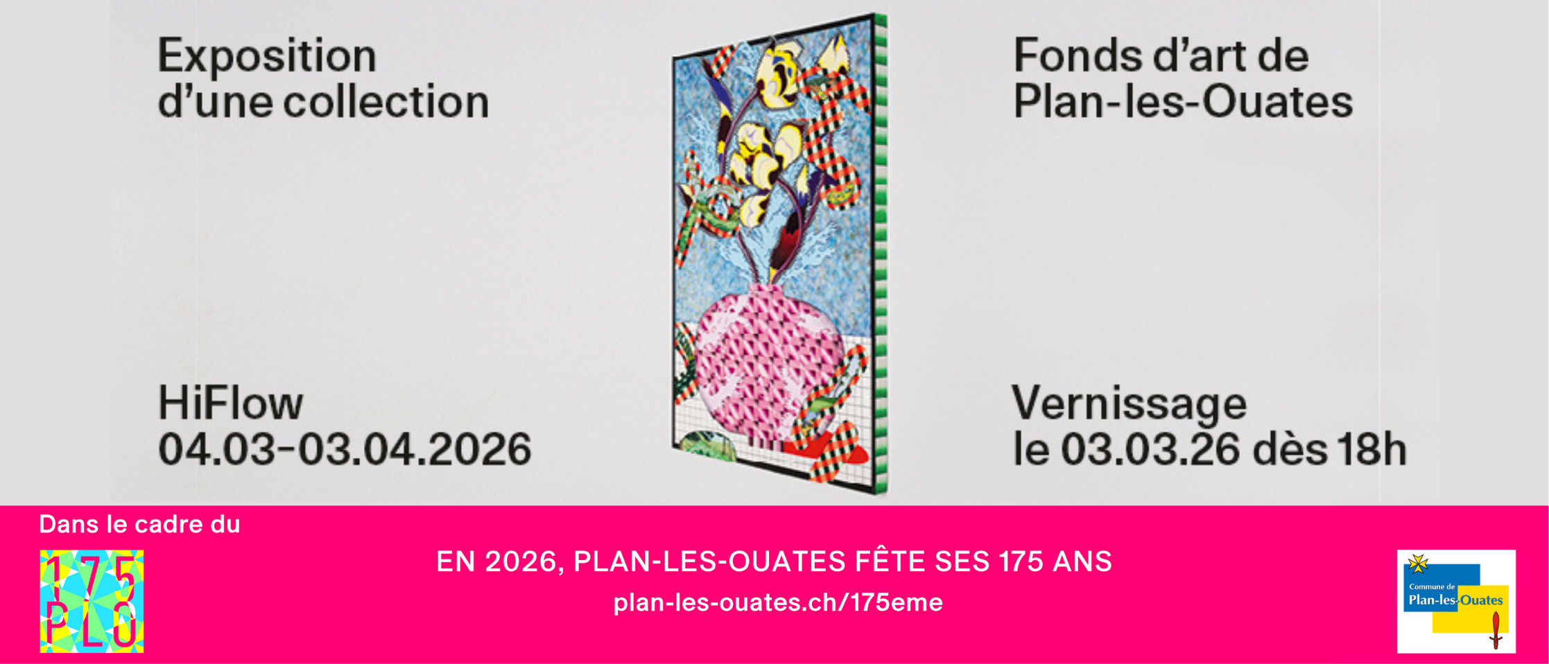 À l’occasion du 175ème anniversaire de la Commune de Plan-les-Ouates, le Service culturel présente la première exposition de sa collection d’oeuvres mobiles.