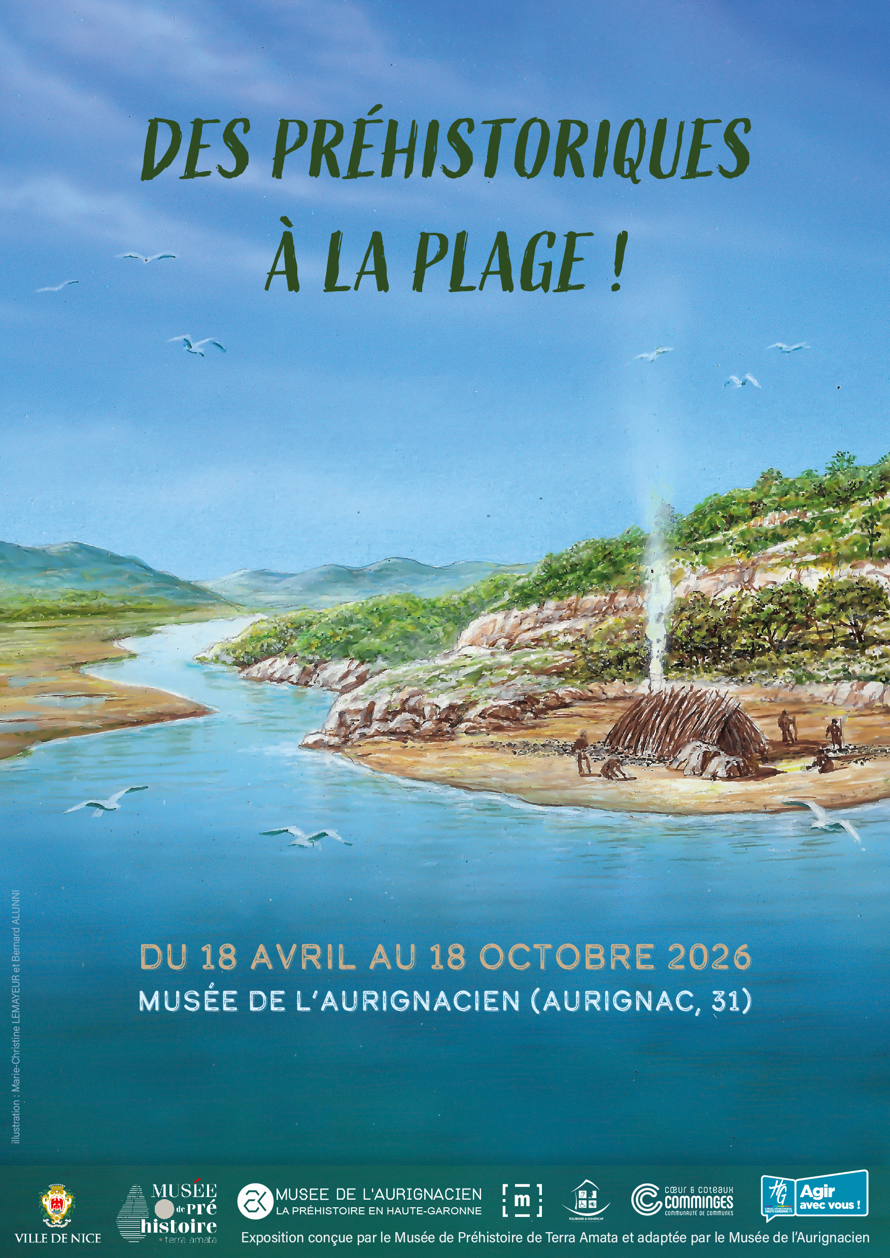 Exposition temporaire " Des préhistoriques à la plage ! "