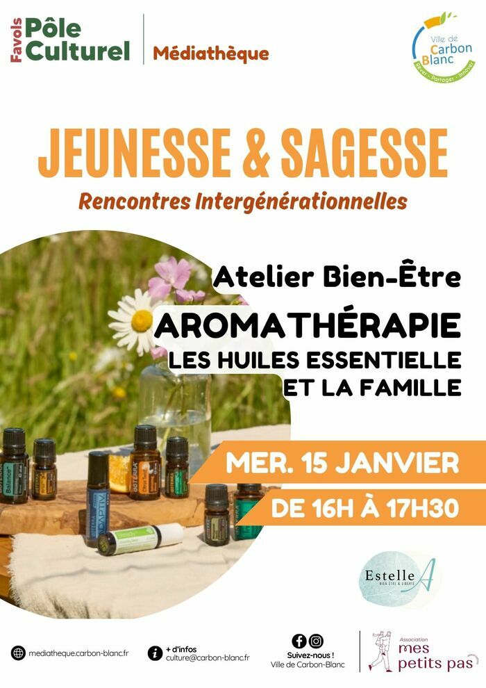 ATELIER PARTAGÉ : JEUNESSE & SAGESSE / JANV. Le 15 janv 2025