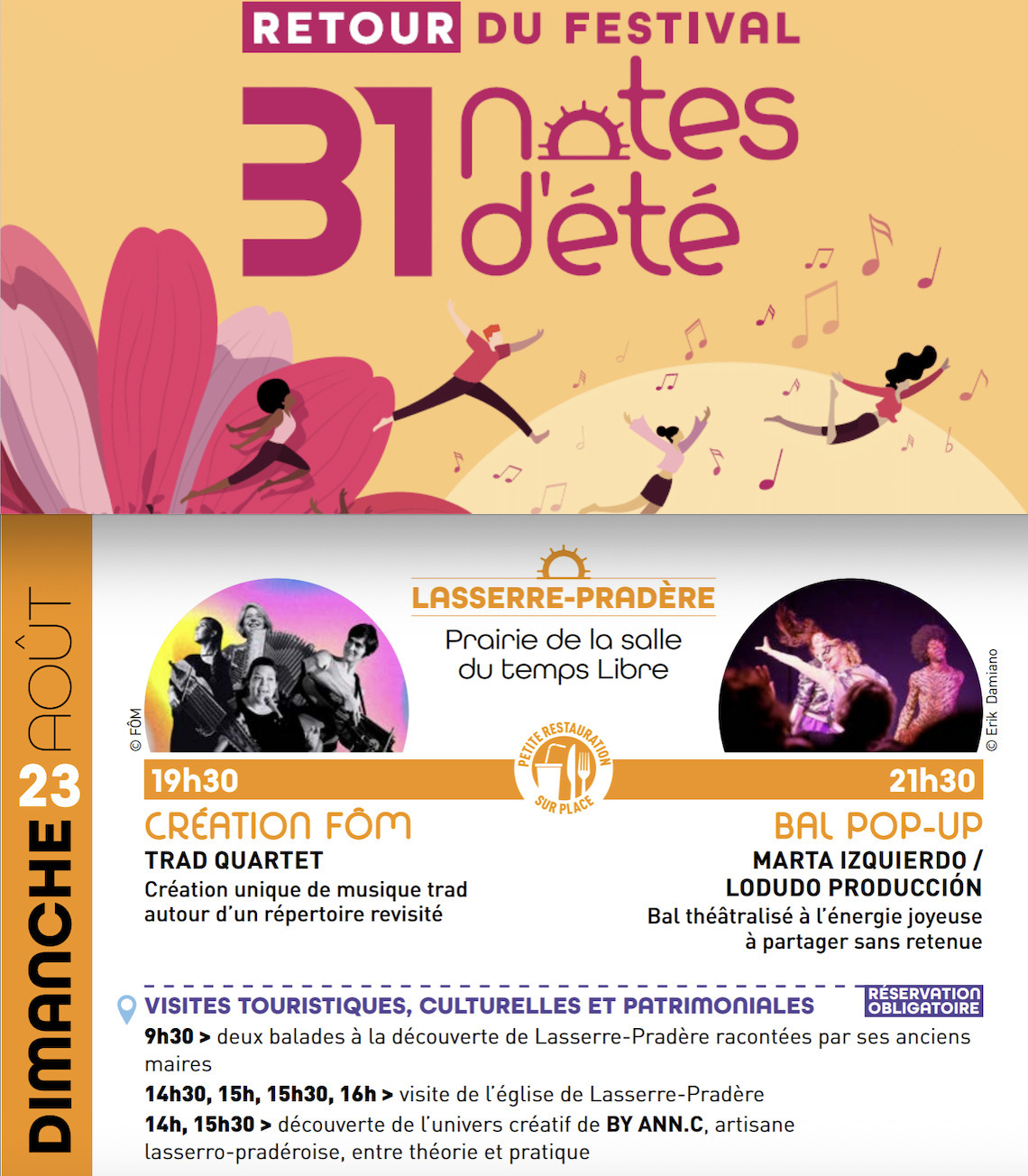 Festival 31 notes d'été à Lasserre-Pradère