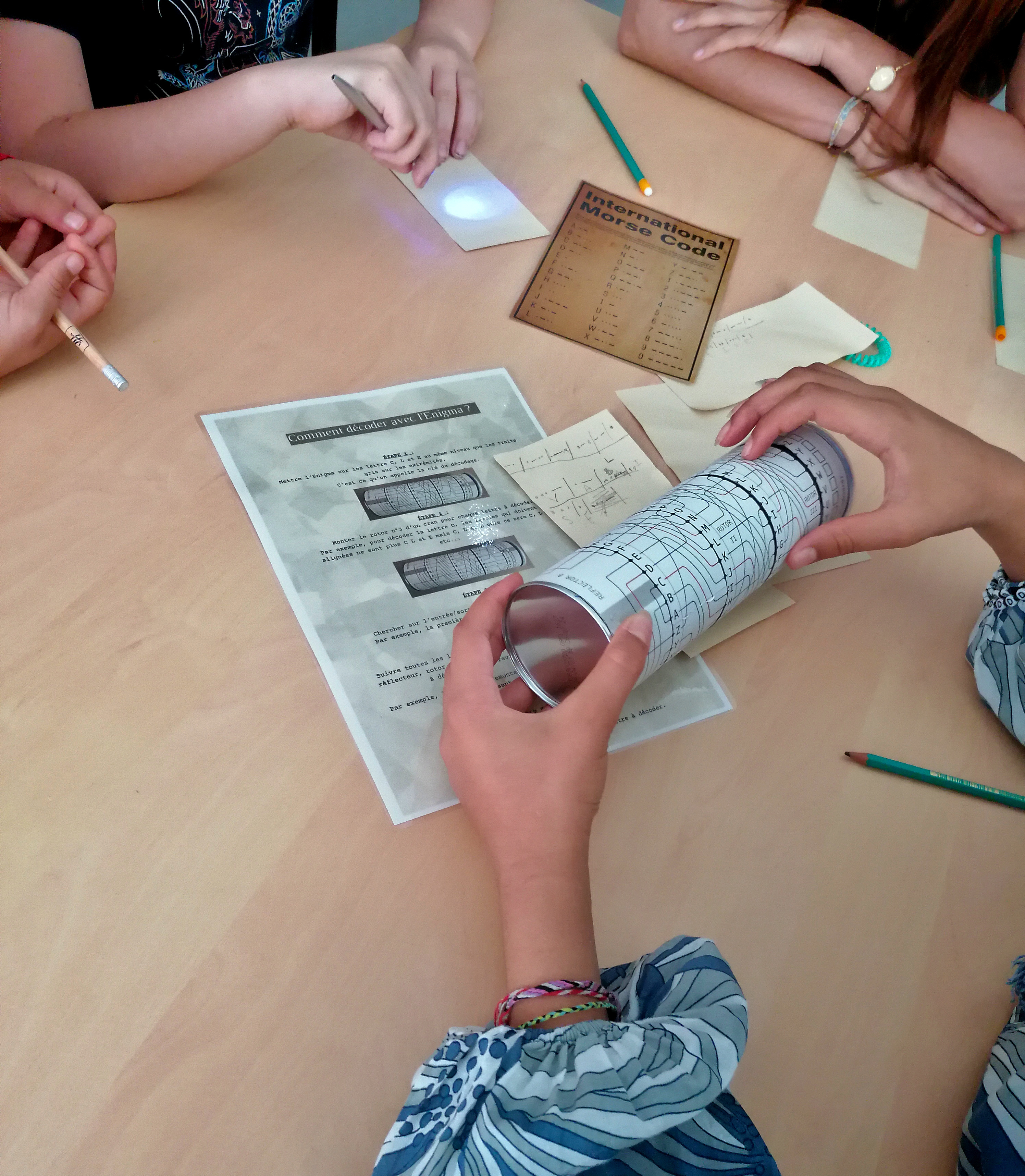 Atelier codes et espionnage