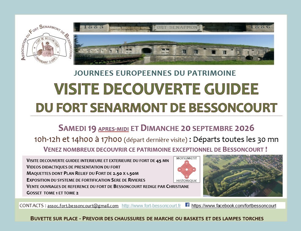 Visite guidée du Fort Sénarmont de Bessoncourt