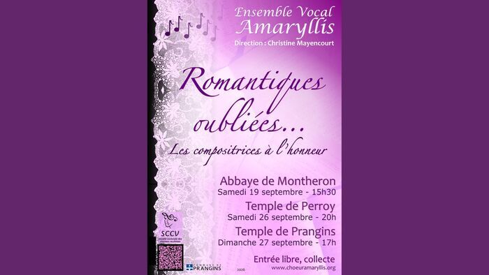 Romantiques oubliées - Concert au Temple de Prangins