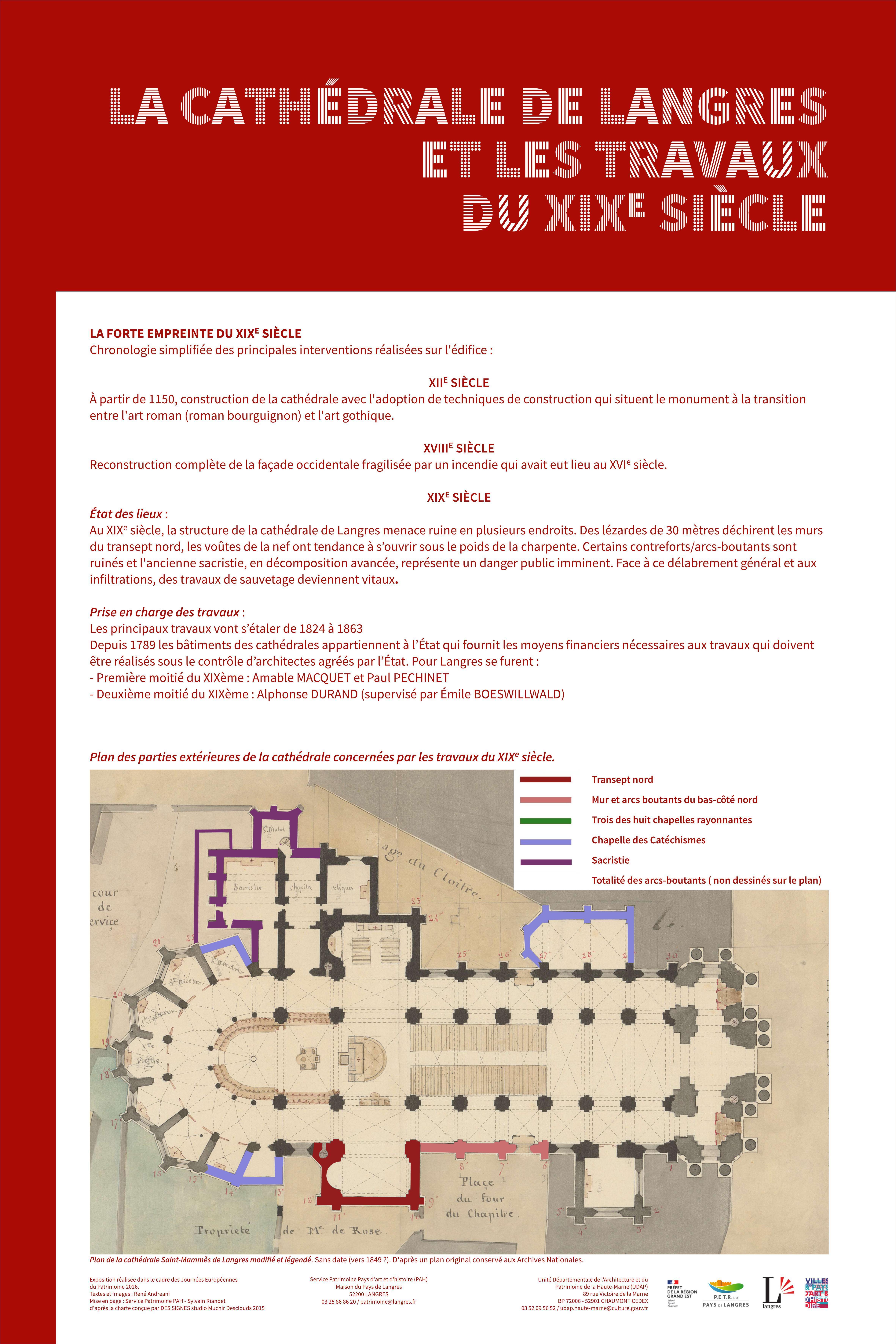 Exposition : Les travaux de restauration de la cathédrale au XIXe siècle