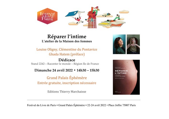 Louise Oligny, Clémentine du Pontavice, Ghada Hatem, Festival du Livre de Paris