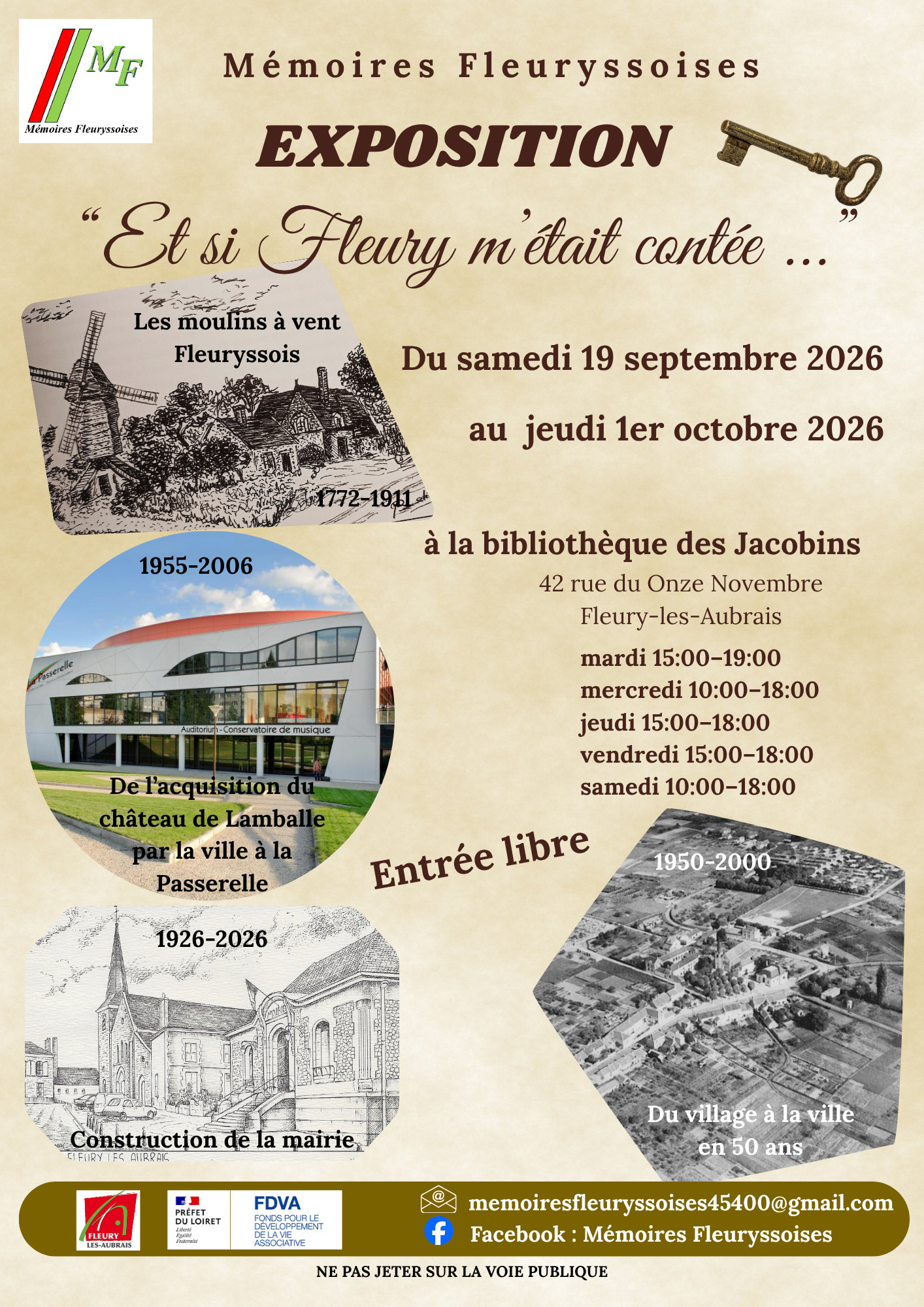 Exposition " Et si Fleury m'était contée ..."