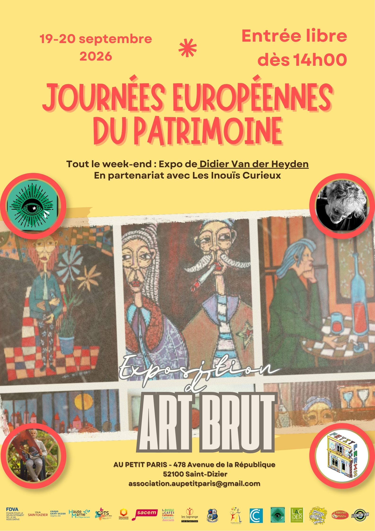 Exposition d’art brut de l'artiste Didier Van der Heyden