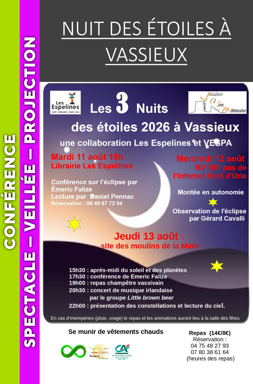 VERCORS - Nuit des étoiles à Vassieux