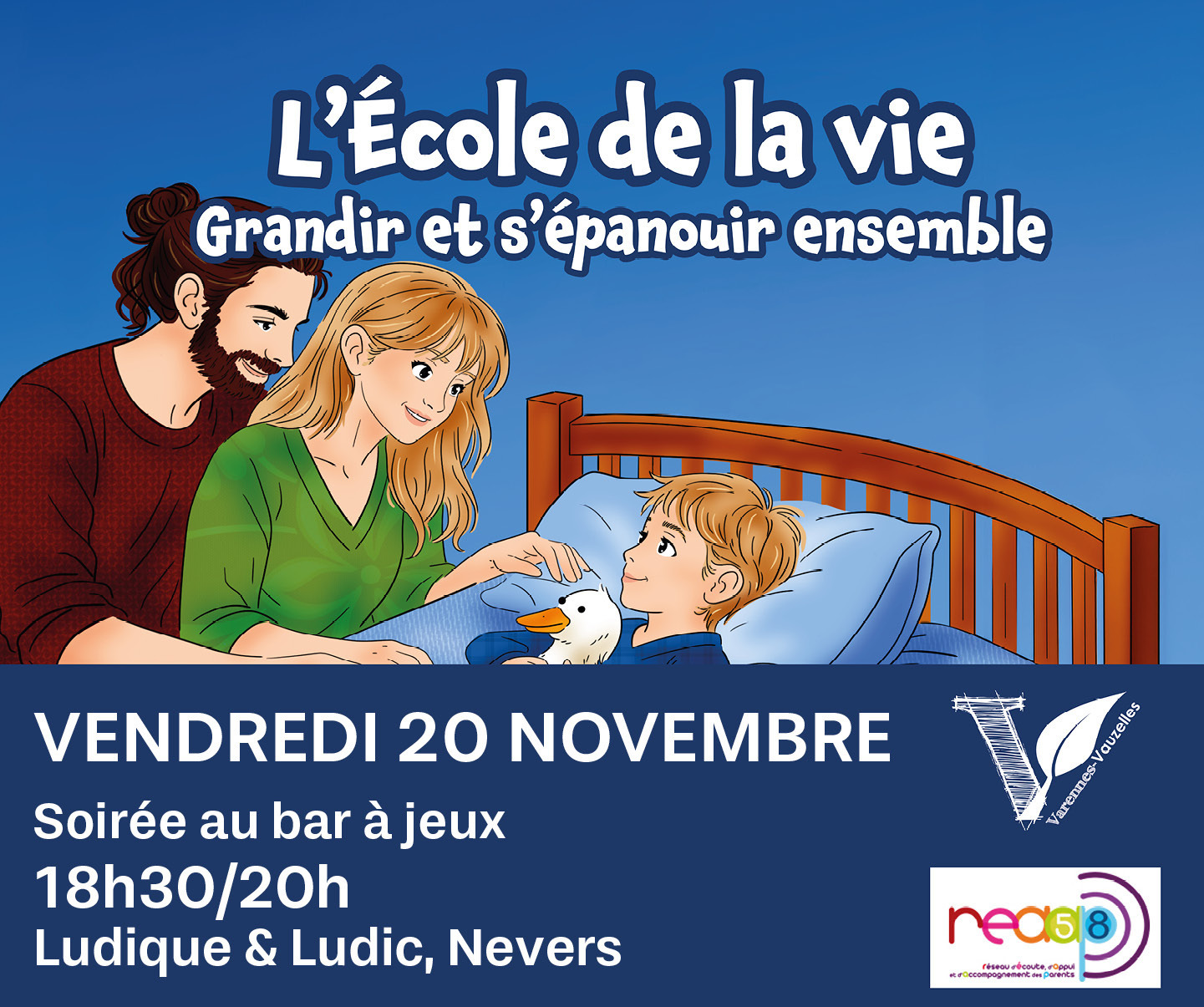 Soirée parents – Soirée au bar à jeux