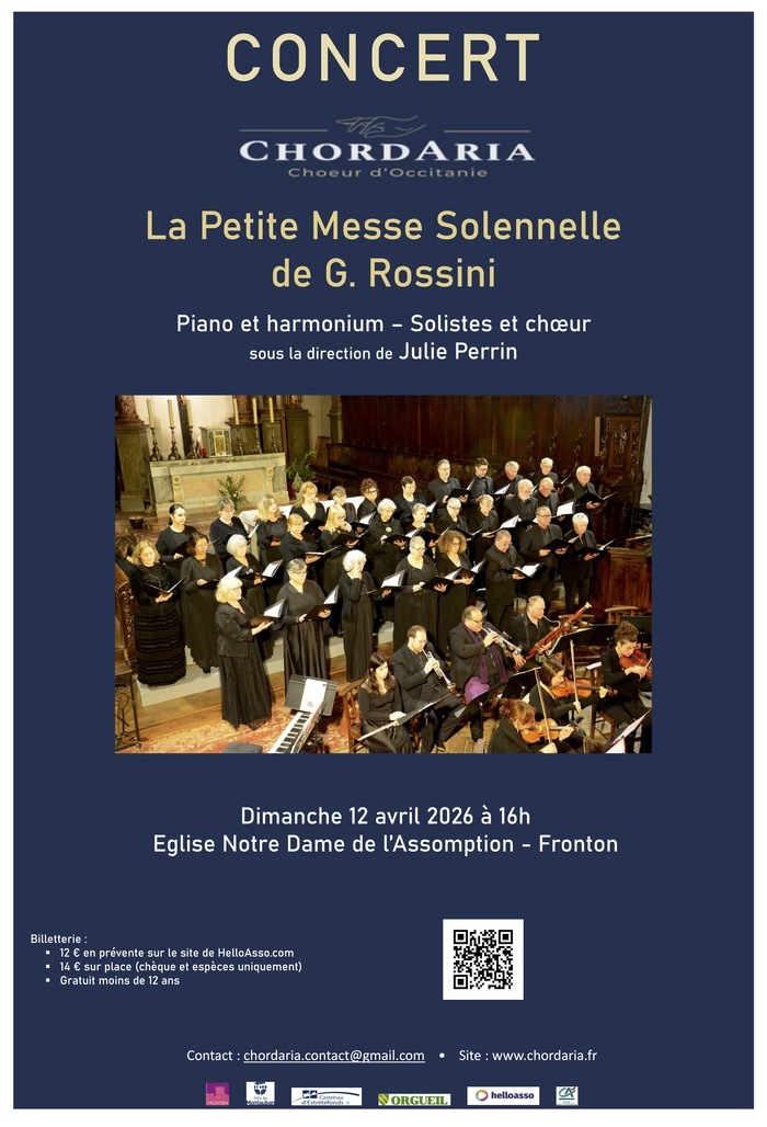 ChordAria en concert : la Petite Messe Solennelle de Gioacchino Rossini