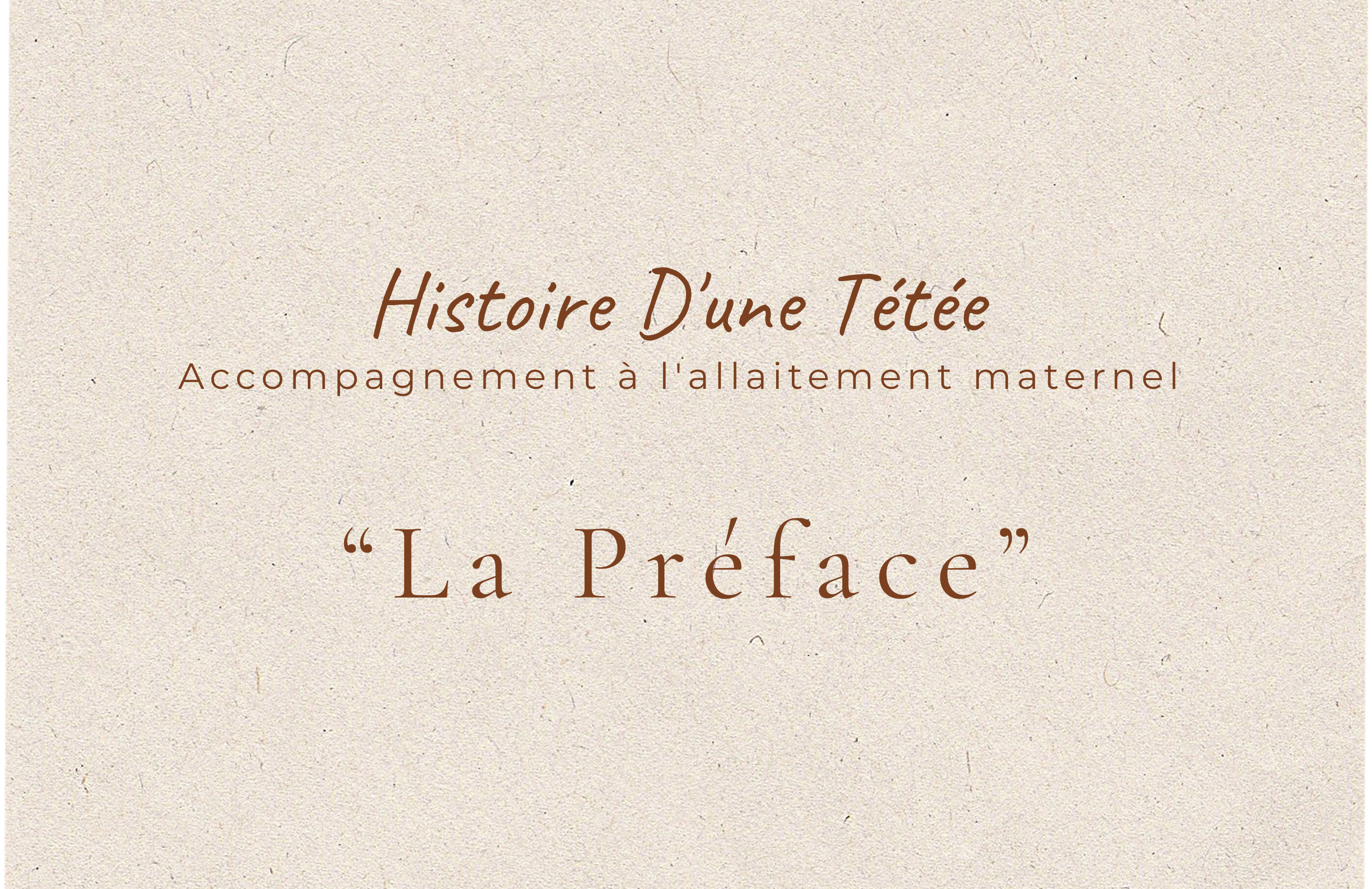 La Préface - Atelier Allaitement - Futur Parents