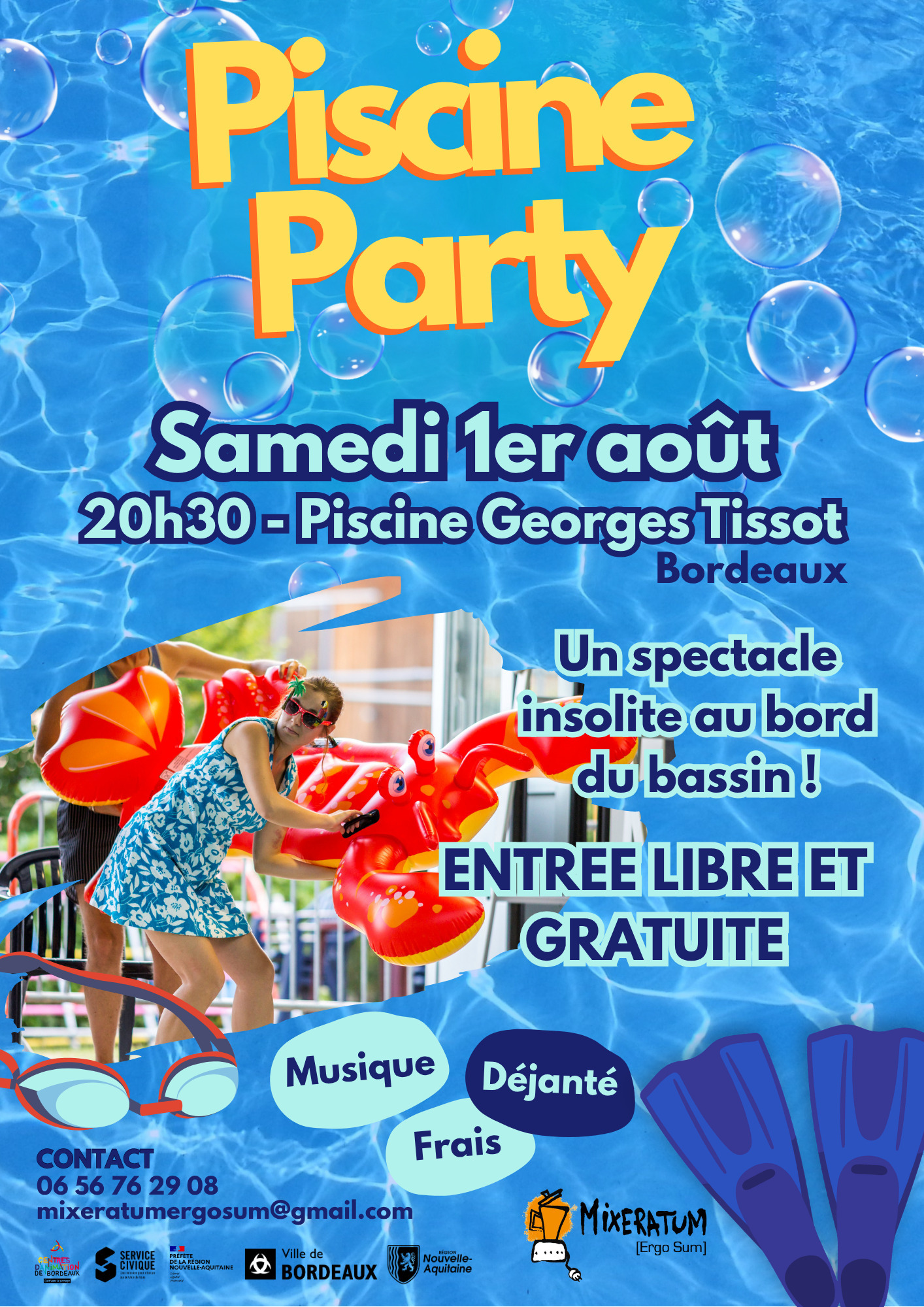 Piscine Party - Collectif Mixeratum Ergo Sum