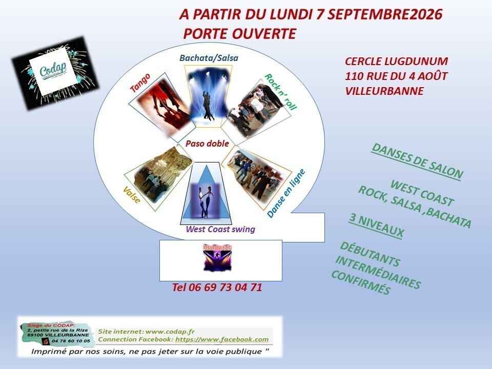 Porte ouverte dans les cours de danse