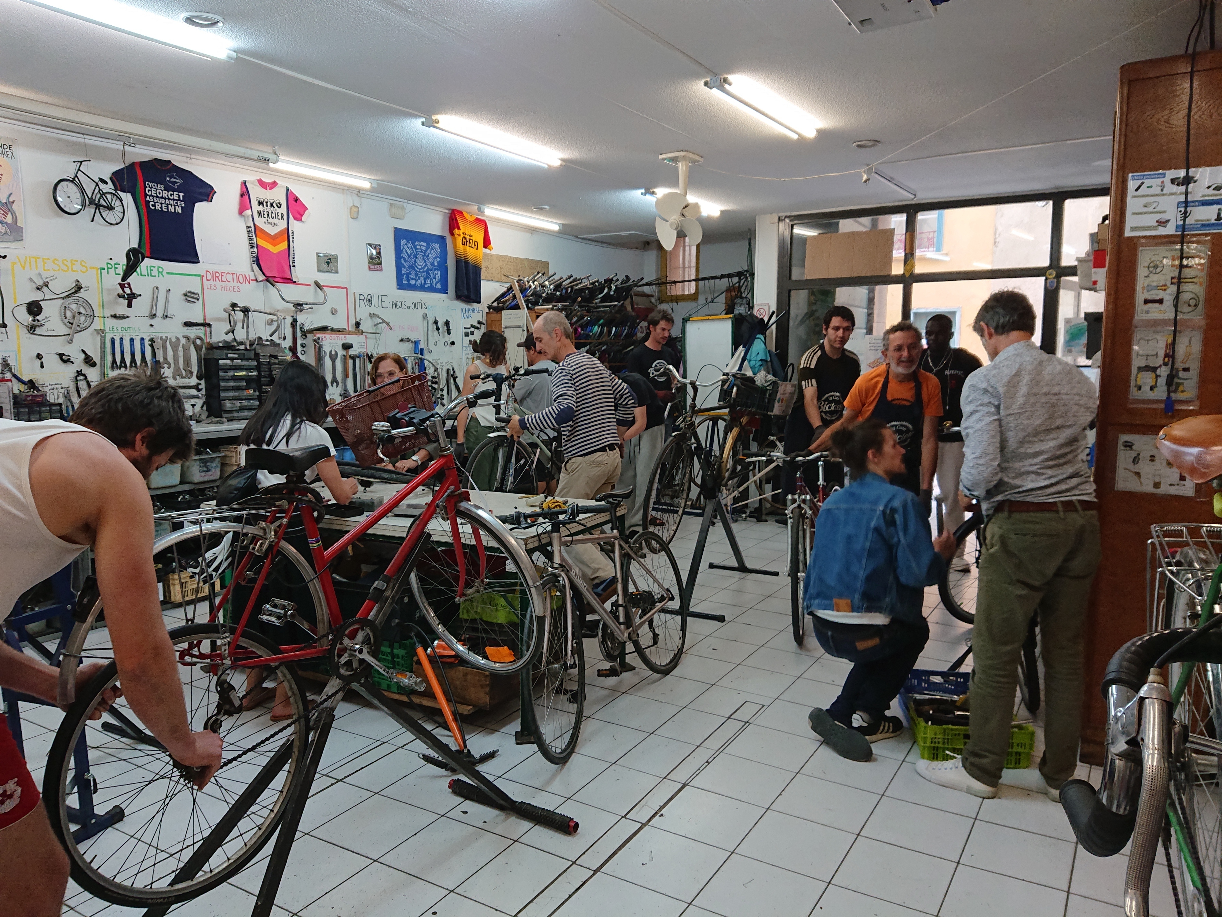 Atelier d'auto-réparation vélo