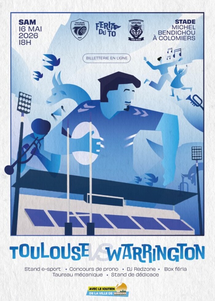 Rugby : Toulouse Olympique XIII / Warrington Wolves