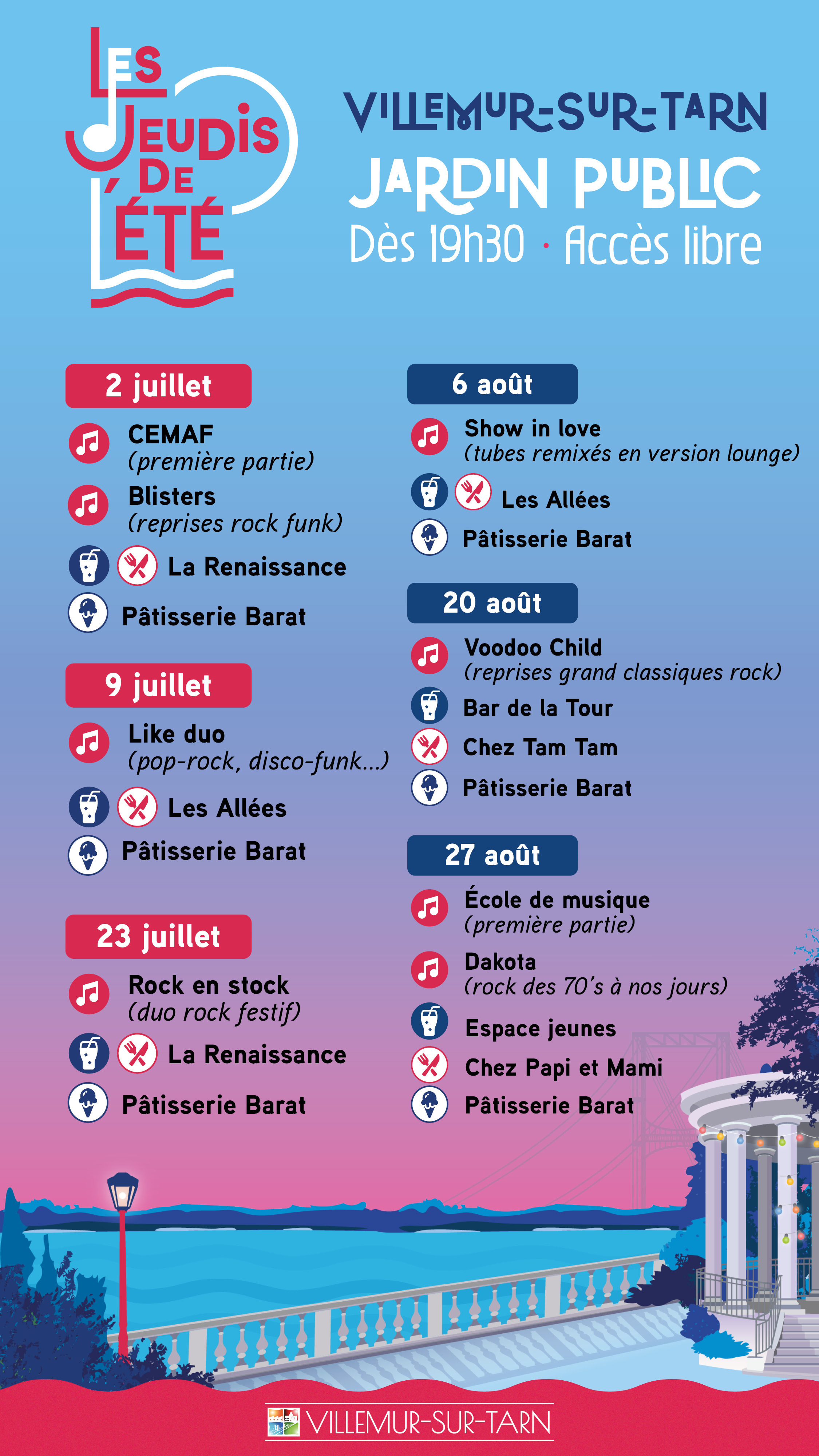Les Jeudis de l’Été 2026