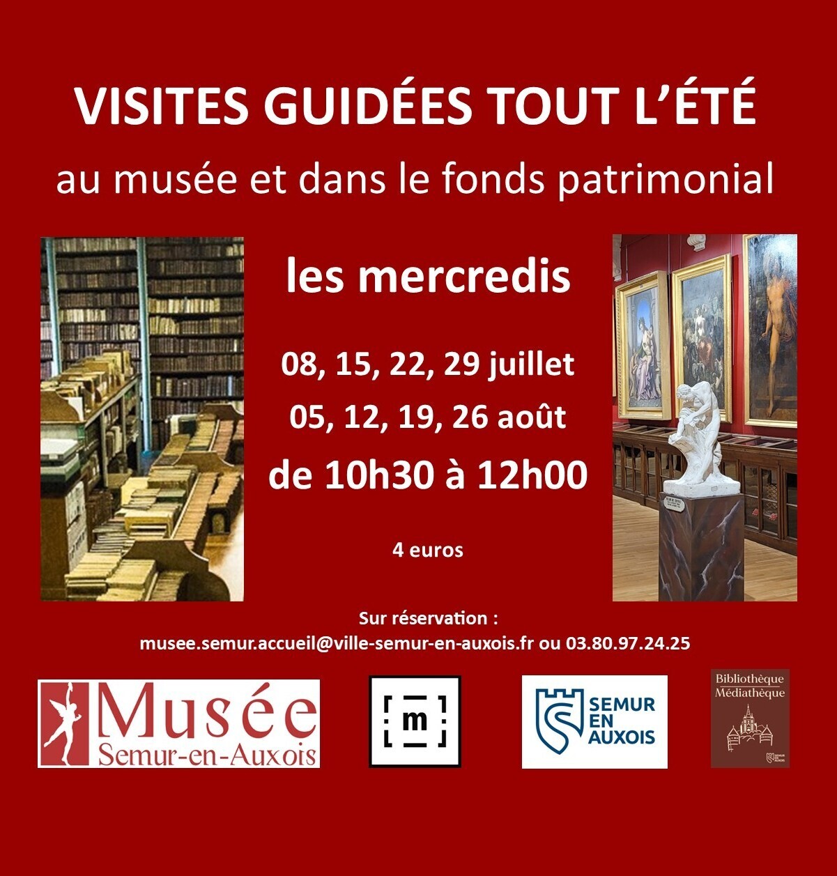 Visites estivales au musée et fonds patrimonial