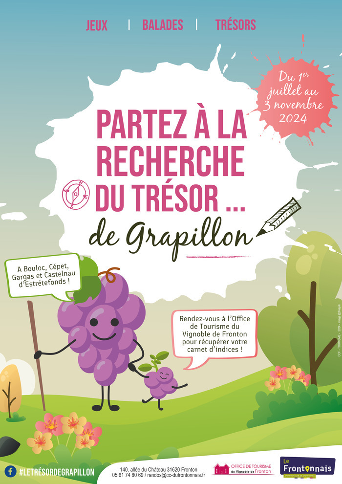 Cet été, découvrez le territoire du Frontonnais au côté de Grapillon !