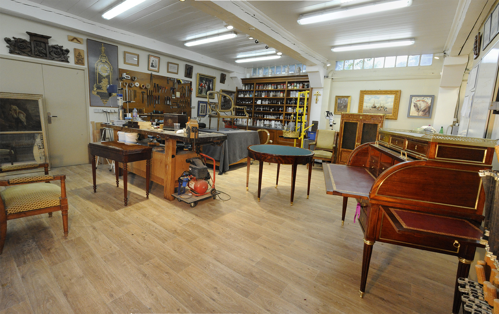 Visite de l'atelier Laurent Fenneteau