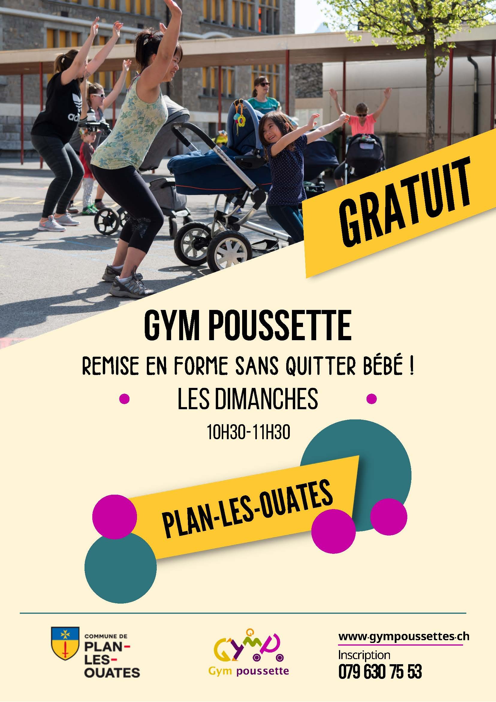 Cours de remise en forme sans quitter bébé !