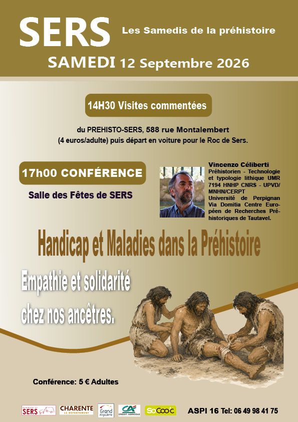 HANDICAP ET MALADIES DANS LA PREHISTOIRE AVEC VINCENZO CELIBERTI