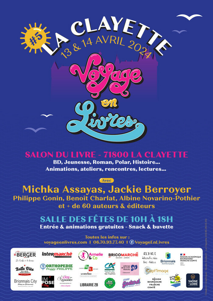 13 et 14 avril 2024 salon le voyage en livres