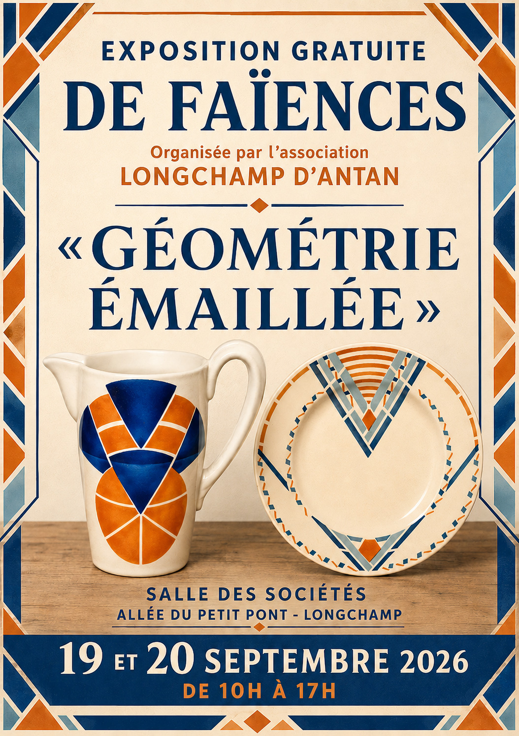 Exposition de pièces de faïence "Géométrie émaillée"