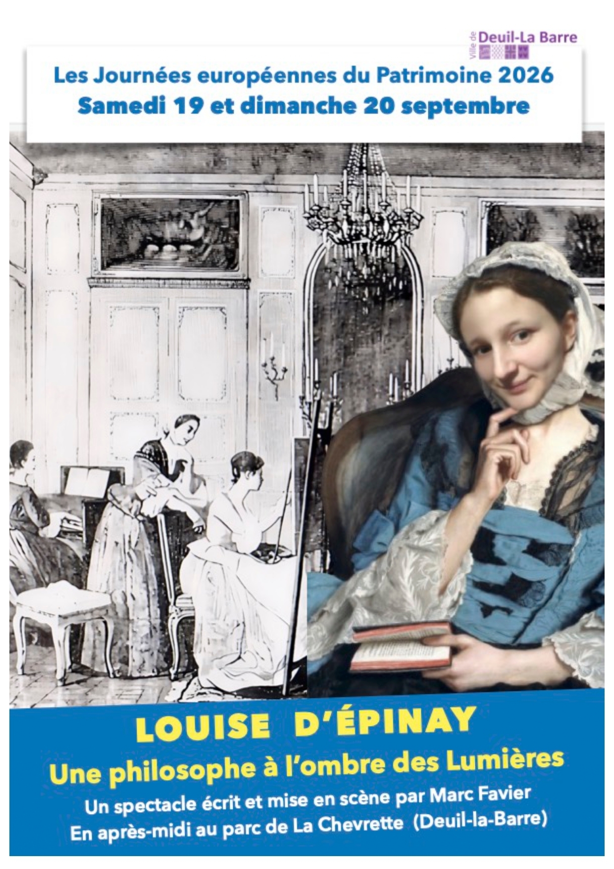 Promenade théâtrale "Louise d'Epinay, une philosophe à l'ombre des Lumières"