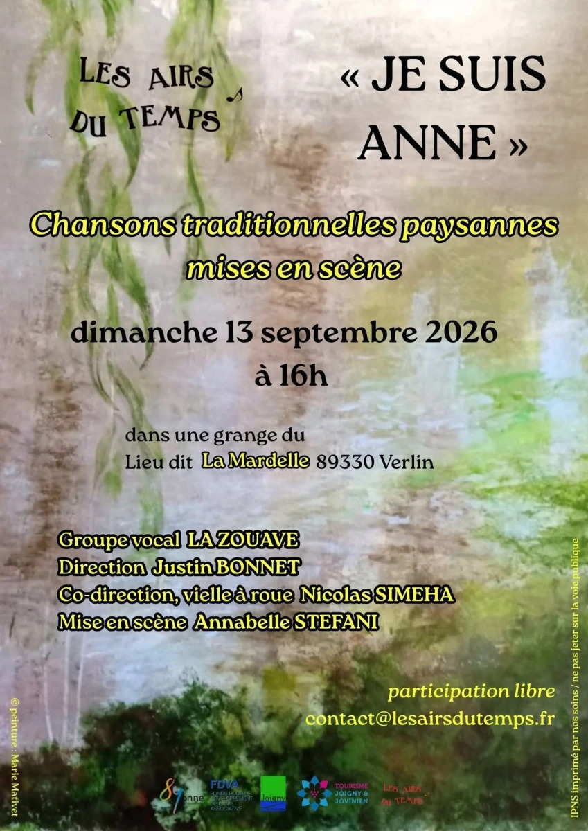Concert de La Zouave "Je suis Anne"