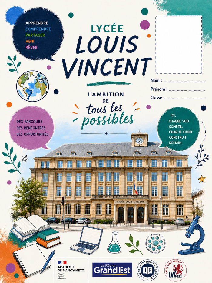 Visite du lycée Louis Vincent à Metz