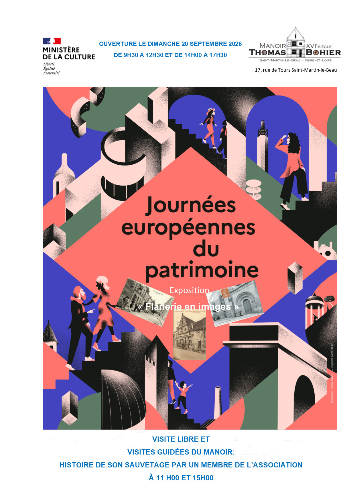 Exposition "Saint-Martin-le-Beau : Flânerie en images"