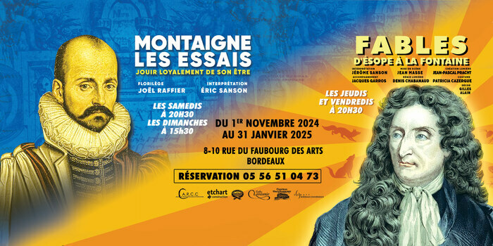 Spectacle "Fables d'Ésope à la Fontaine" et "Les essais" de Montaigne