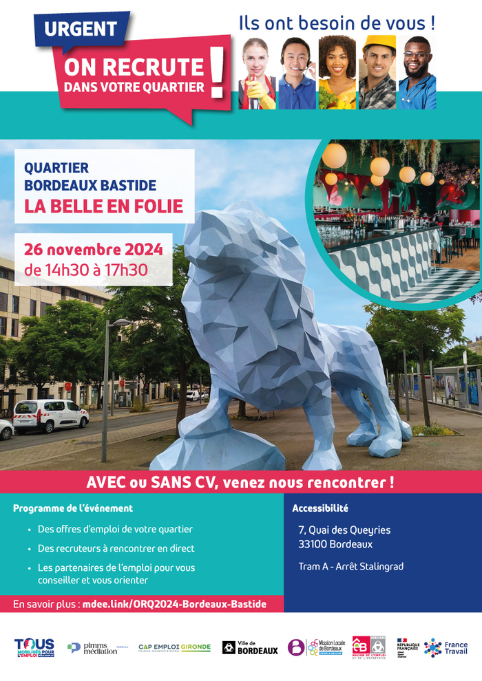 On recrute dans votre quartier - Bordeaux Bastide