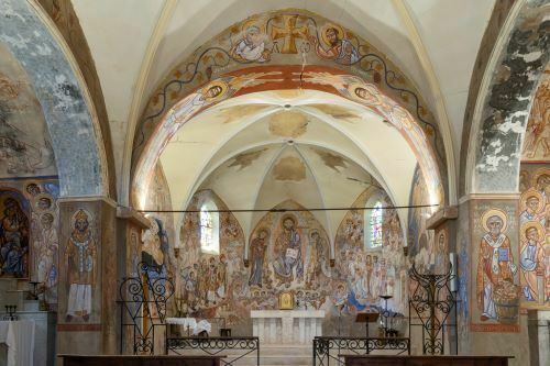 Visite de l'église et des fresques de Nicolaï Greschny