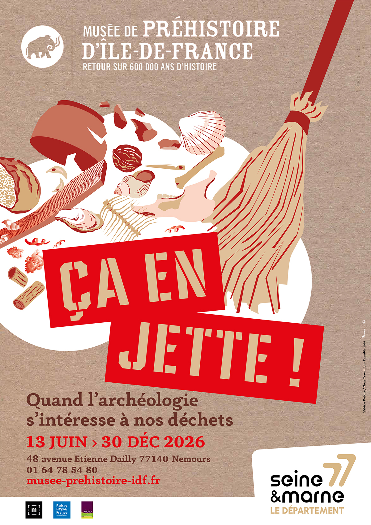 Visite guidée de l'exposition « Ça en jette ! Quand l’archéologie s’intéresse à nos déchets »