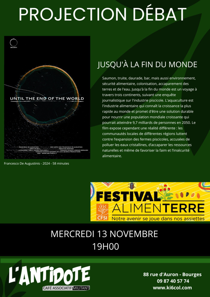 Projection-débat : Jusqu'à la fin du monde