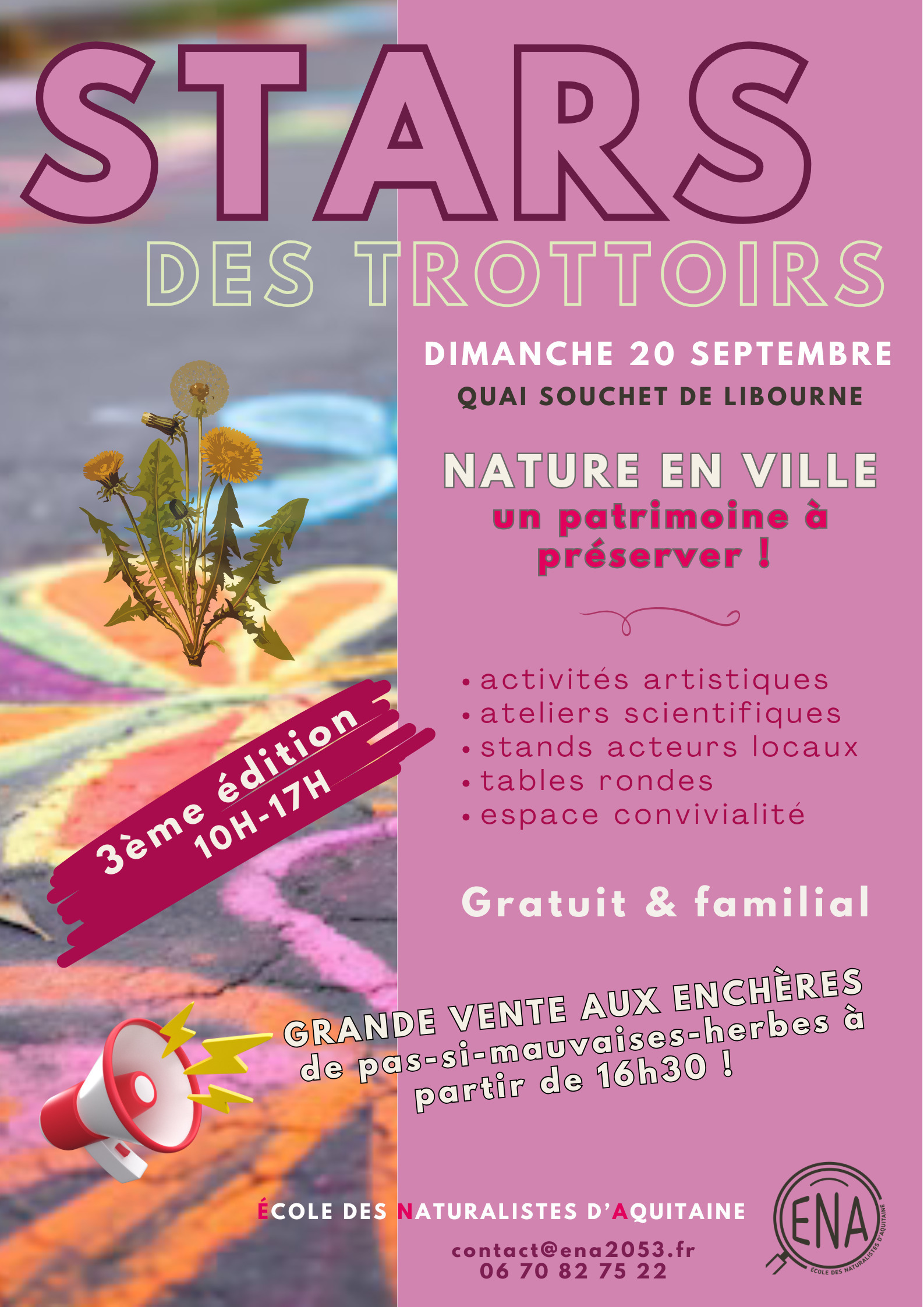 Balade nature en ville : "Stars des trottoirs"