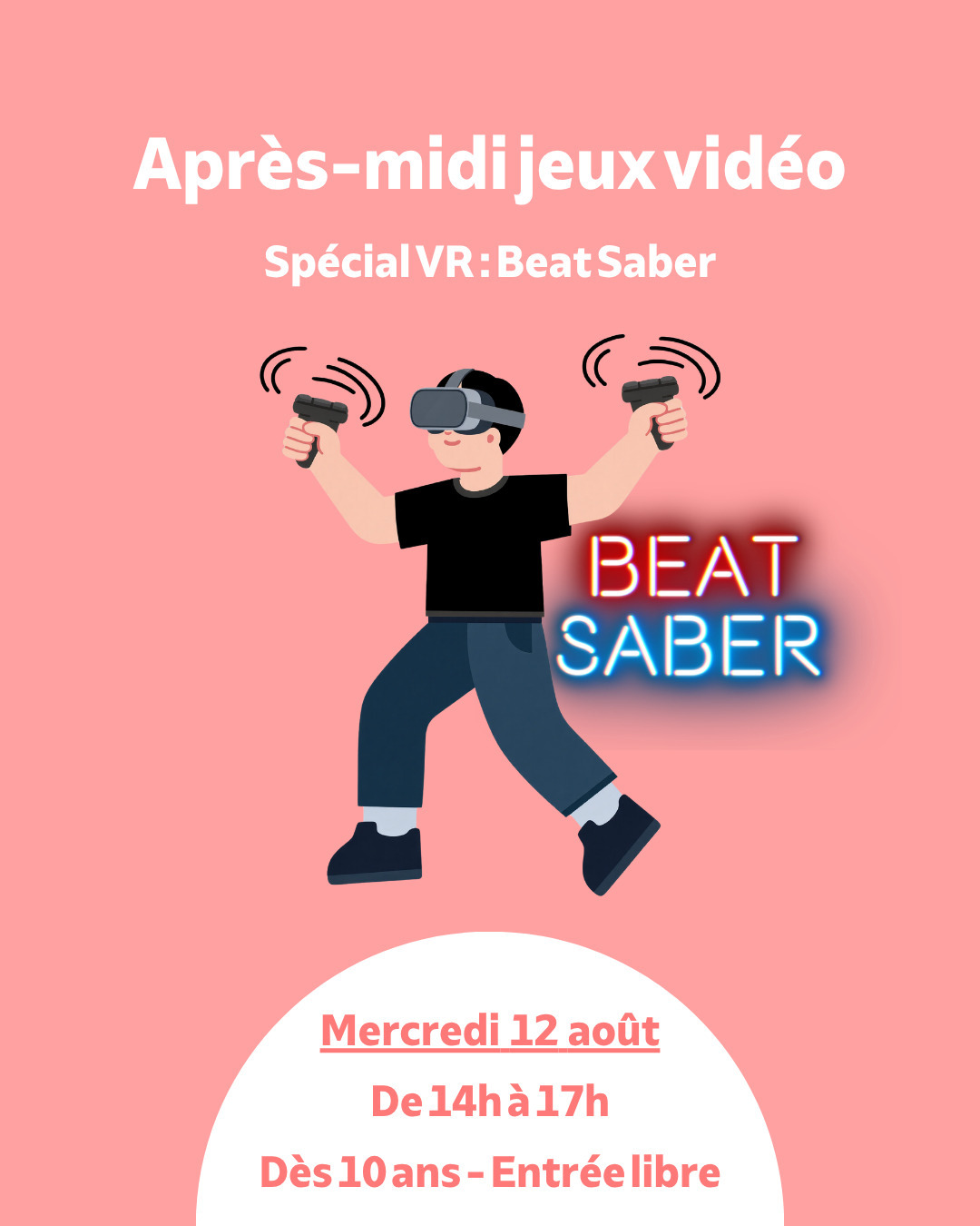 Après-midi Jeux sur VR Beat Saber