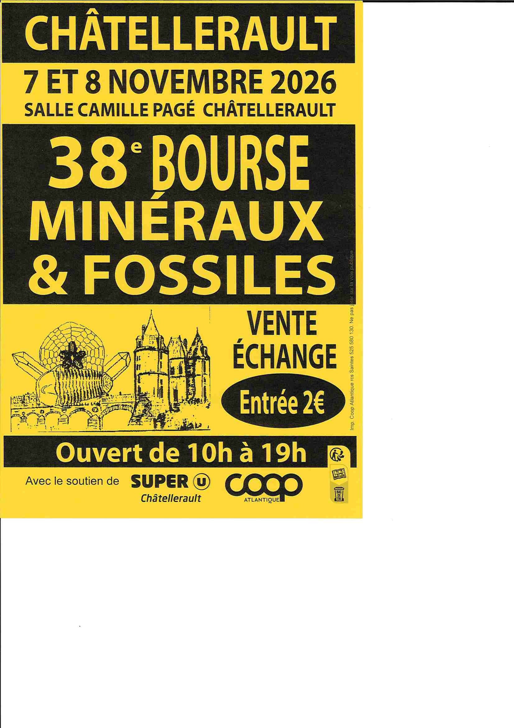 38ème Bourse-Exposition Minéraux, Fossiles et Pierres fines
