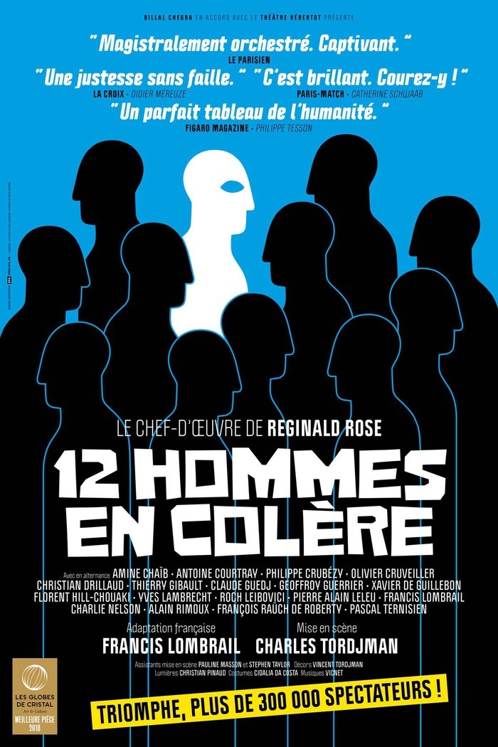 Le chef-d’œuvre de Reginald Rose, Meilleure pièce de théâtre des Globes de Cristal 2018, revient pour une nouvelle saison.Un huis clos sous haute tension qui a déjà séduit plus de 250 000 spectateurs.