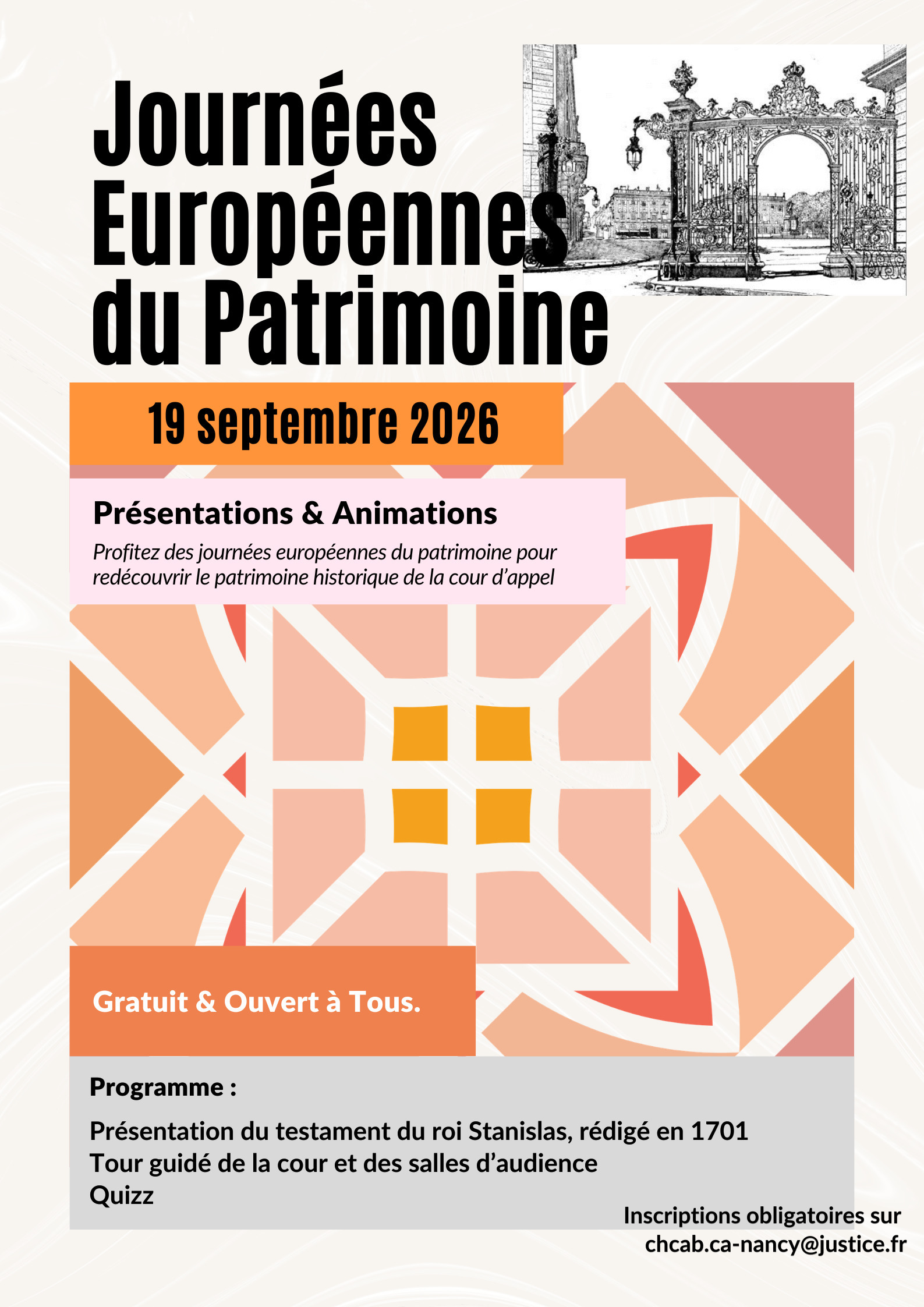 Présentation d'un document historique rare à la Cour d'appel