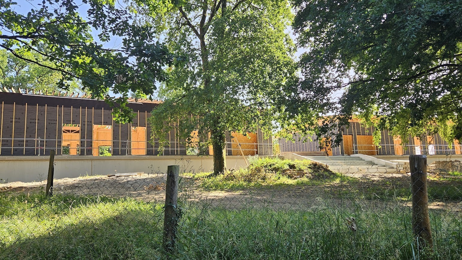 Visite de chantier du site de l'accueil de loisirs aux Bruges