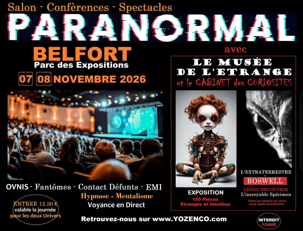 Salon du Paranormal au Parc des Expositions à Belfort